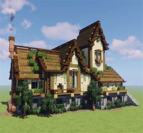 Survival Big House Map (1. . Rustic house minecraft